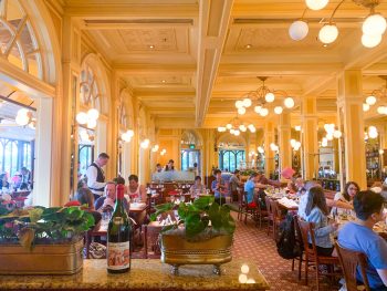 Inside of Le Chefs De France one of the best epcot restaurants