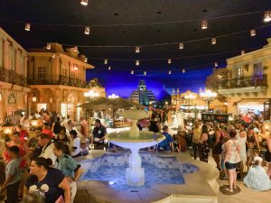 Busy shopping area in Epcot Mexico