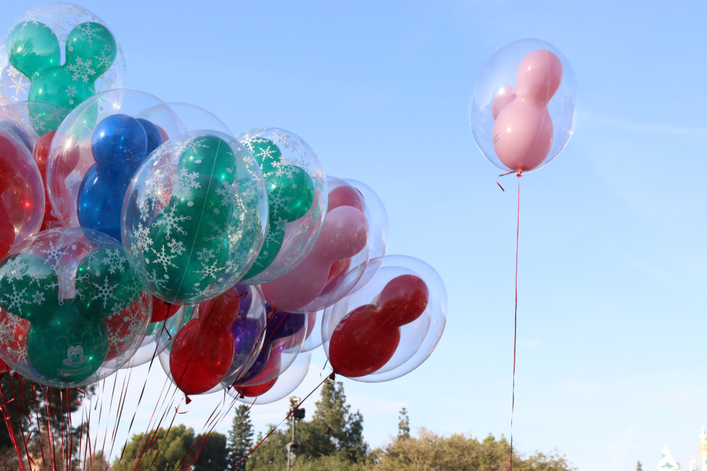 Disneyland holiday balloons