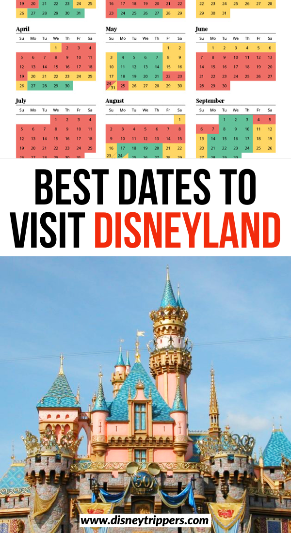 Best Dates To Visit Disneyland California | Disneyland Crowd Calendar: Best Time To Go To Disneyland | when to go to Disneyland | tips for going to Disneyland without the crowds | how to avoid wait times at Disneyland | how to plan a trip to Disneyland | best time of year to go to Disneyland #disneyland