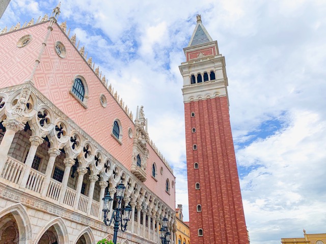 Italy Pavilion in Epcot World Showcase St Marks Square and Tower