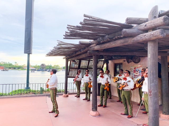 Mariachi band in Mexico Pavilion in Epcot World Showcase