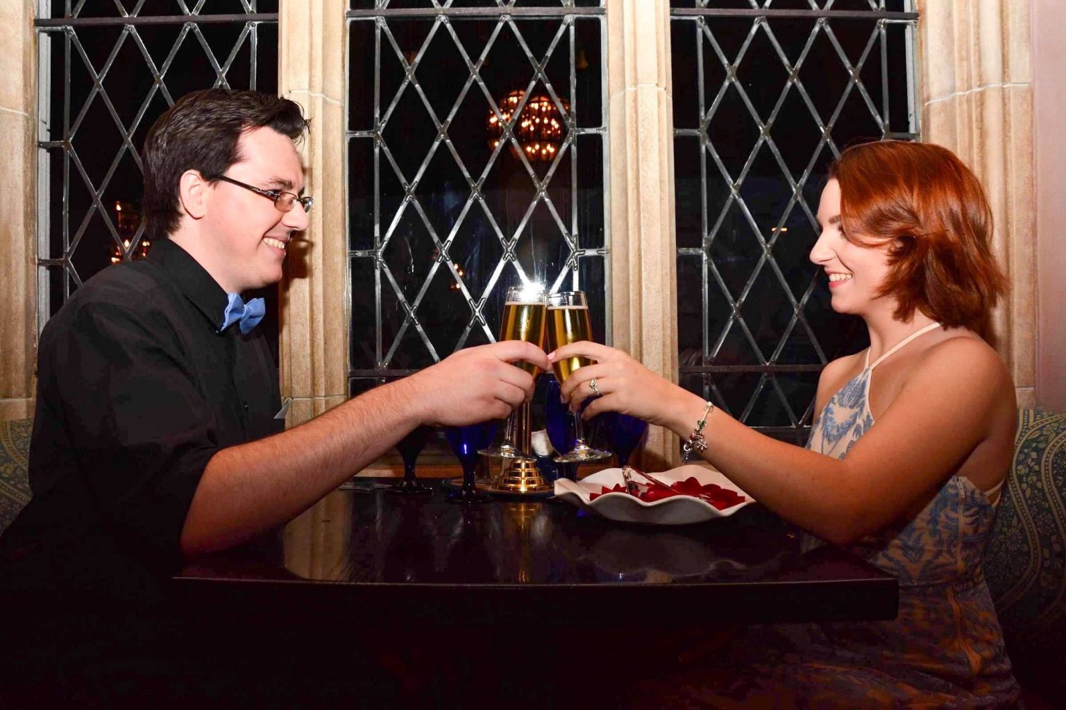 Toasting to an Engagement at Cinderella's Royal Table