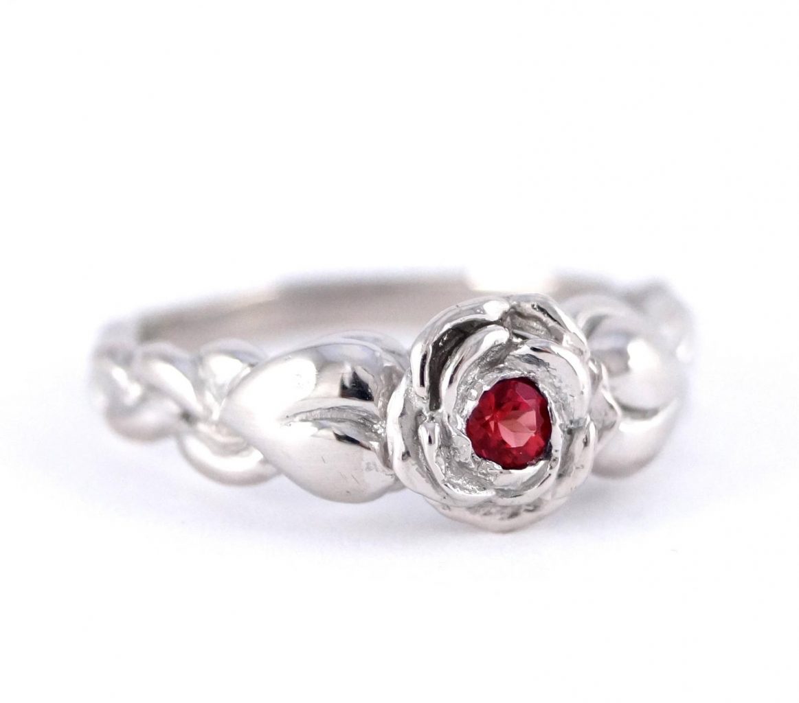 Disney Engagement Ring Red Rose