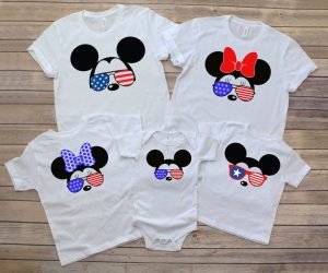 patriotic fourth of July Disney Family Shirts