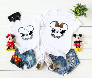 Mickey ear shirts with Lion King characters Disney Family shirts