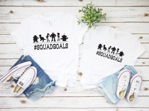 squad goals shirts with Toy Story characters Disney Family Shirts