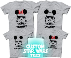 gray Star Wars storm troopers shirts