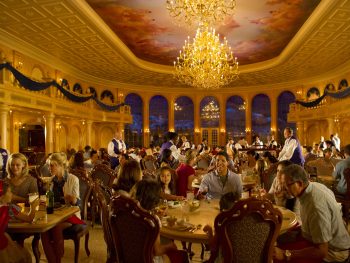 bustling, extravagant dining room Disney restaurants