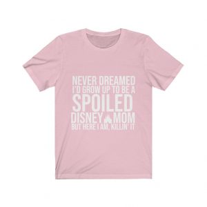 light pink shirt with bold text Disney shirts for women