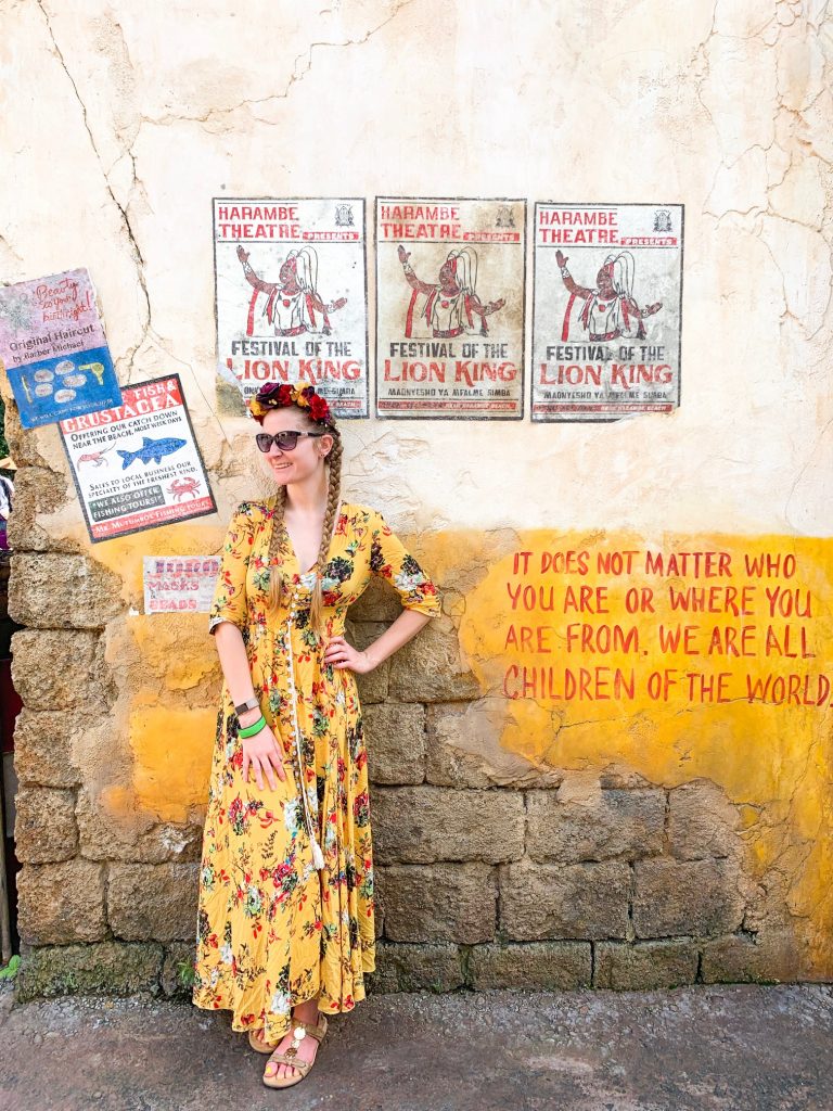 Children of the world hidden gem wall at Disney for Instagram poses