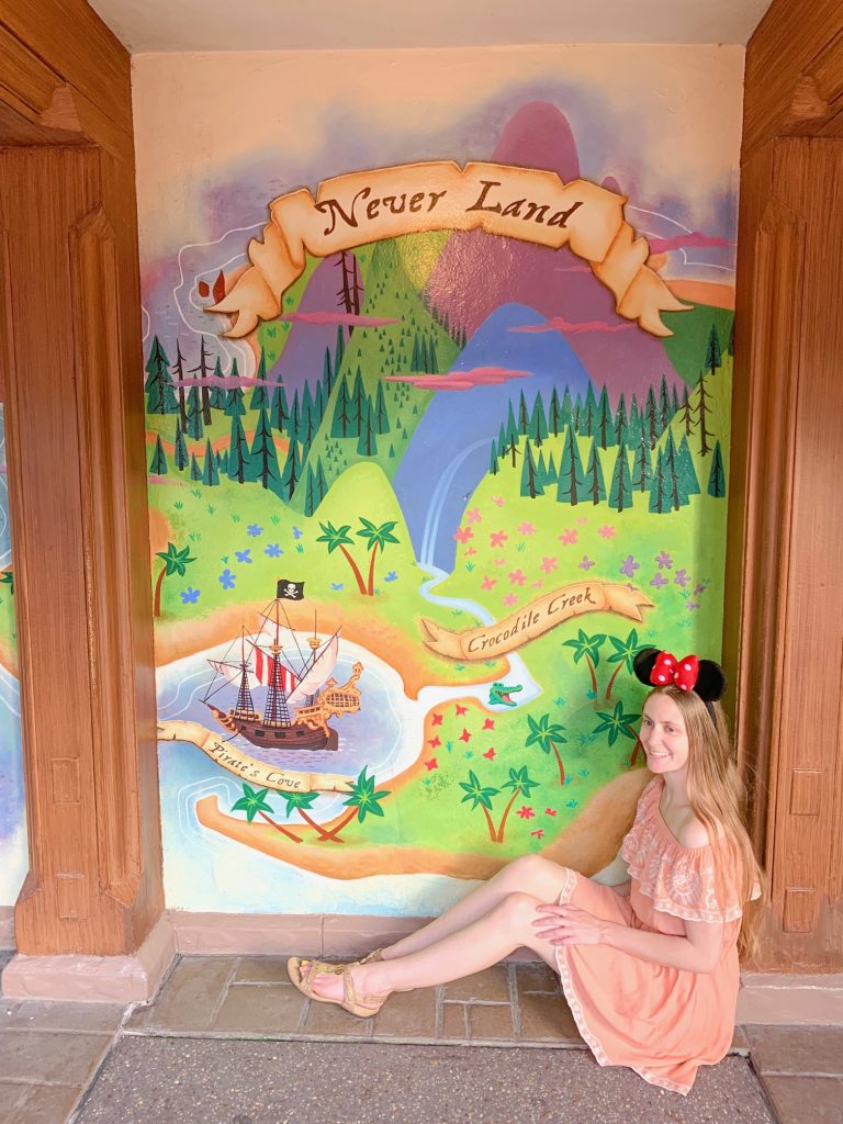 Neverland wall at Magic Kingdom