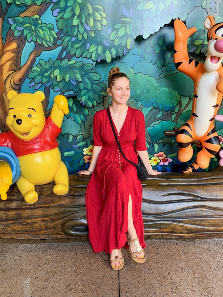 Winnie The Pooh Instagram wall at Disney springs