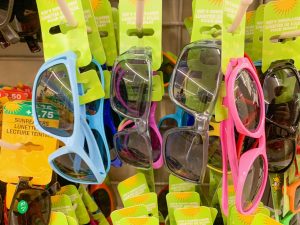 four pairs of children's sunglasses Dollar Tree Disney