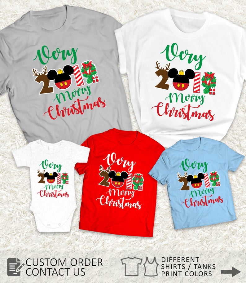 disney christmas tees