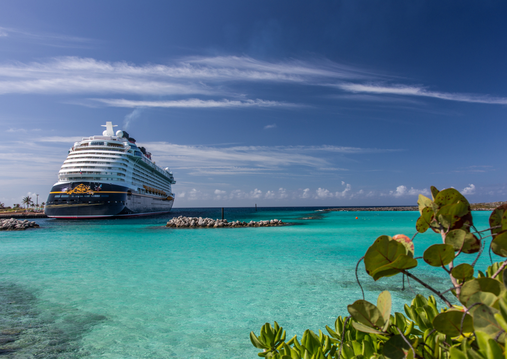 Disney Dream docked at Castaway Cay