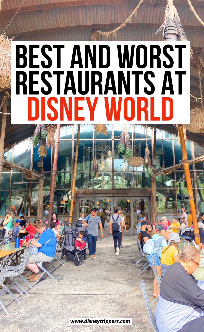 Best And Worst Restaurants At Disney World | where to eat at Disney World | Disney travel tips | 33 Best (and Worst!) Disney World Restaurants | best food at Disney world | disney food and restaurant suggestions | where to eat at the Disney parks | where to eat at Disney world | Disney dining options #disney