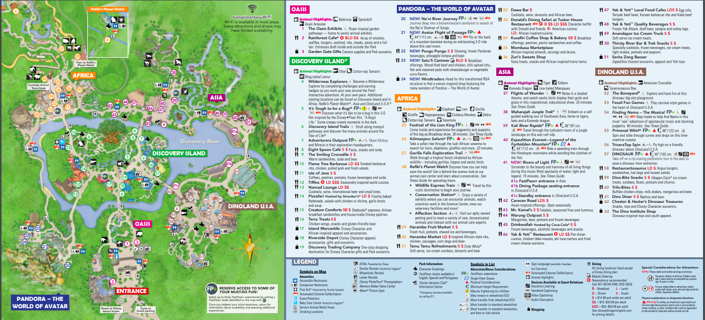 tiffins animal kingdom map