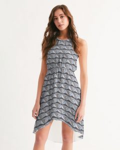 gray geometric patterned dress Disney dresses for women