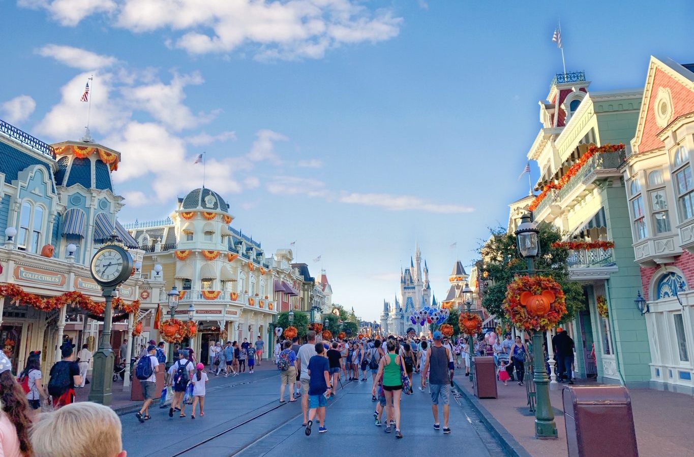 Magic Kingdom street with Cinderella's Castle at the end Disney secrets