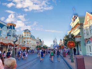 Magic Kingdom street with Cinderella's Castle at the end Disney secrets