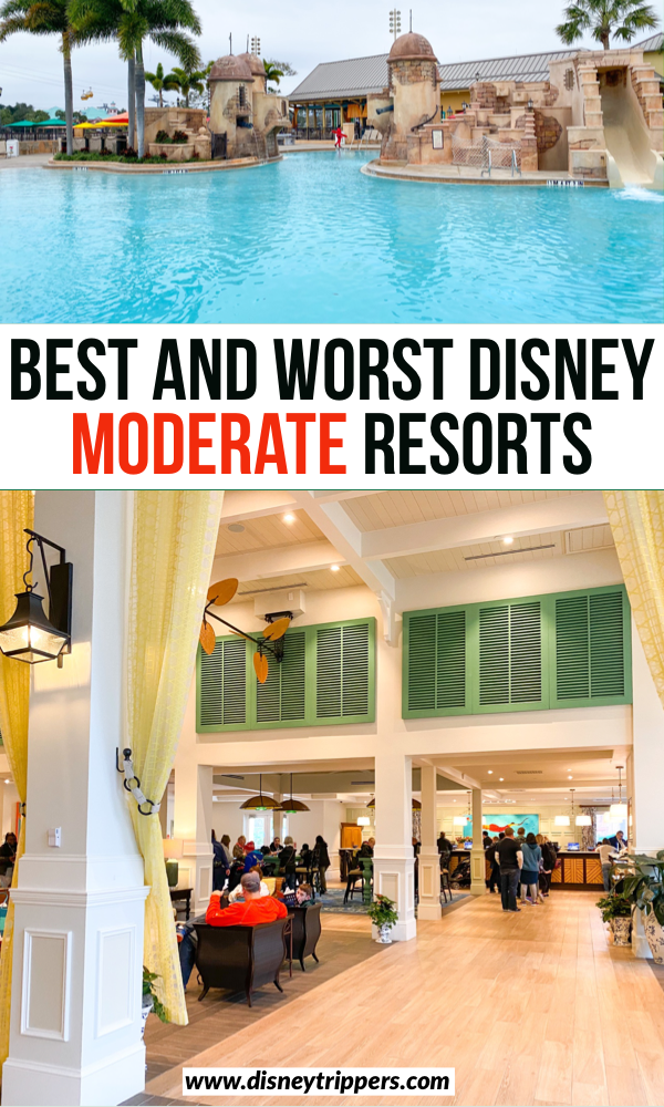 Best And Worst Disney Moderate Resorts | The Best (And Worst) Disney Moderate Resorts | disney hotel options | best moderate hotels at Disney | where to stay at disney on a budget | travel tips for where to stay at Disney world | tips for hotels at Disney | disney travel tips | best places to stay at Disney #disney