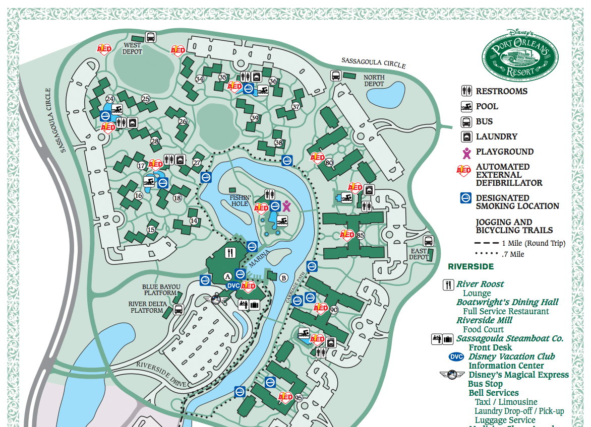 disney world on site hotels map