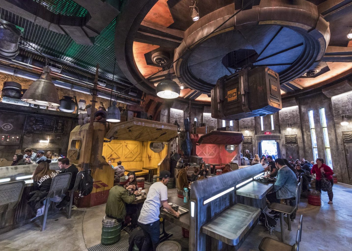 Inside Docking Bay 7, a new Star Wars themed Disneyland Restaurant in Disneyland California