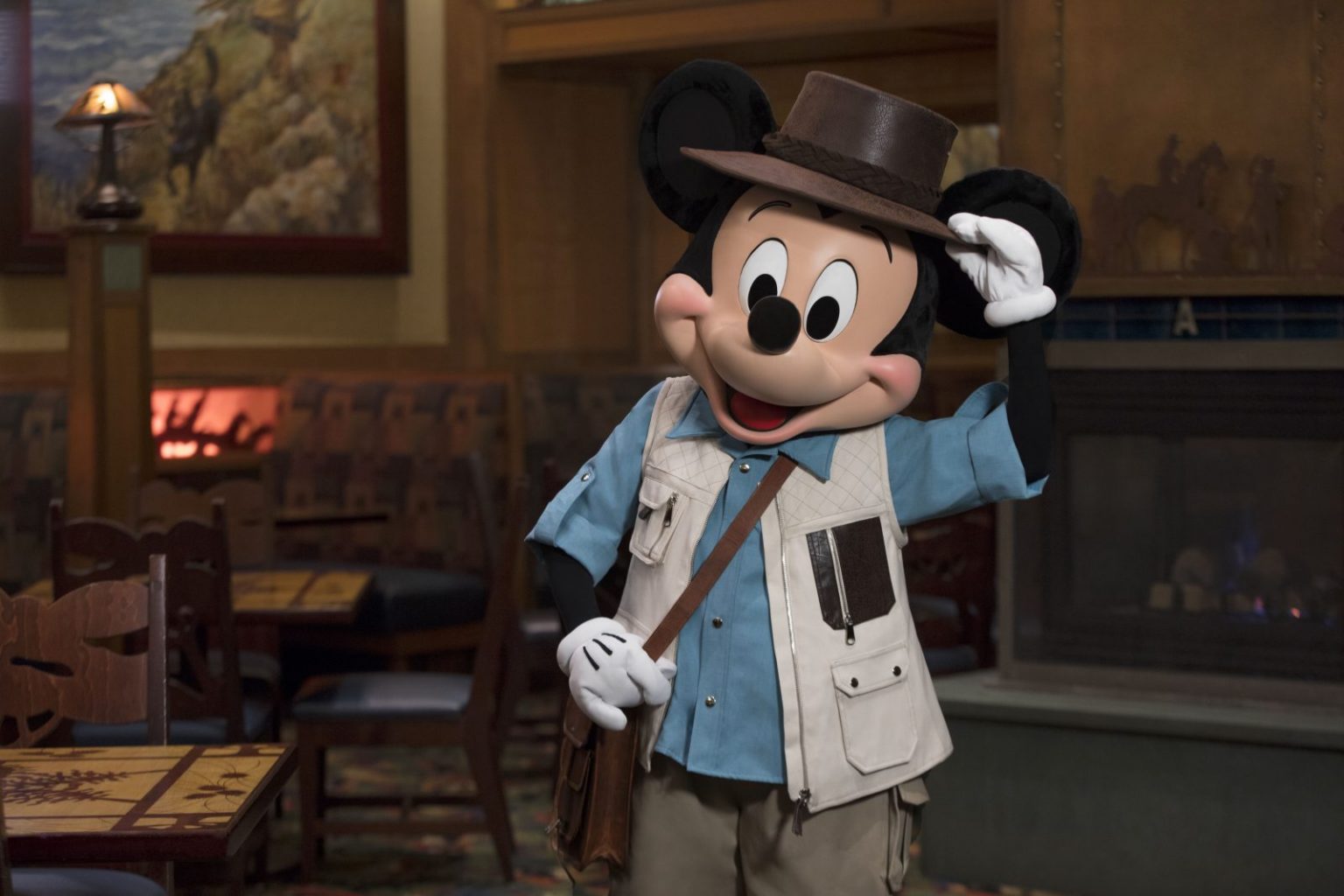 Adventurer Mickey at the Storytellers Cafe, one of the best Disneyland restaurants