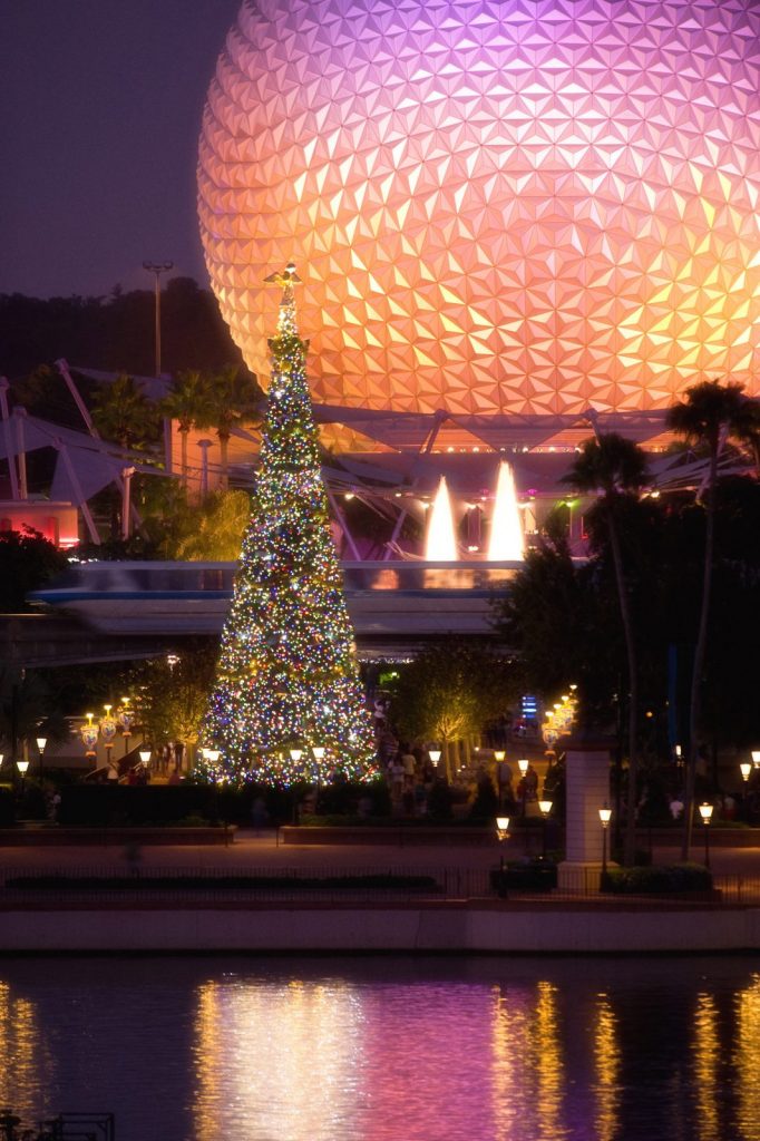 Christmas Tree at Epcot Festival Of The Holidays