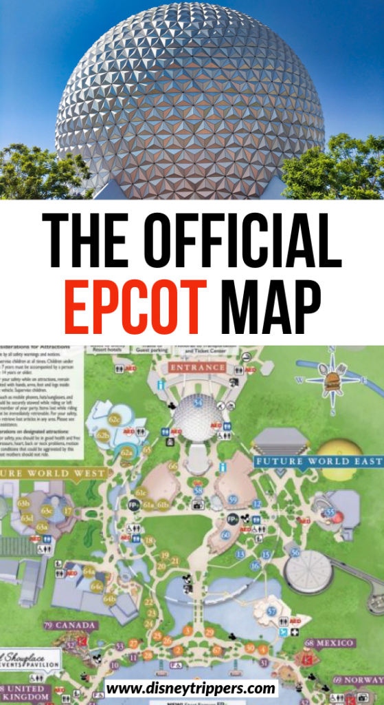 Walt Disney World Epcot Map