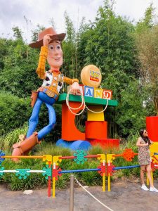 Hollywood Studios Fastpass Entrance to Toy Story Land featuring Woody