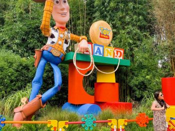 Hollywood Studios Fastpass Entrance to Toy Story Land featuring Woody