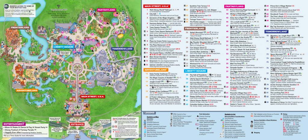 The Official Magic Kingdom Map Tips For Your Visit Disney Trippers