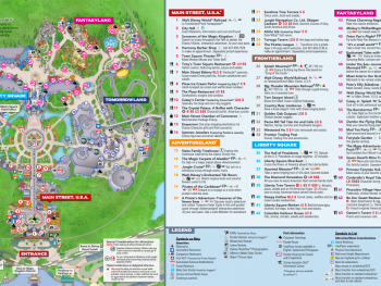 official Magic Kingdom map