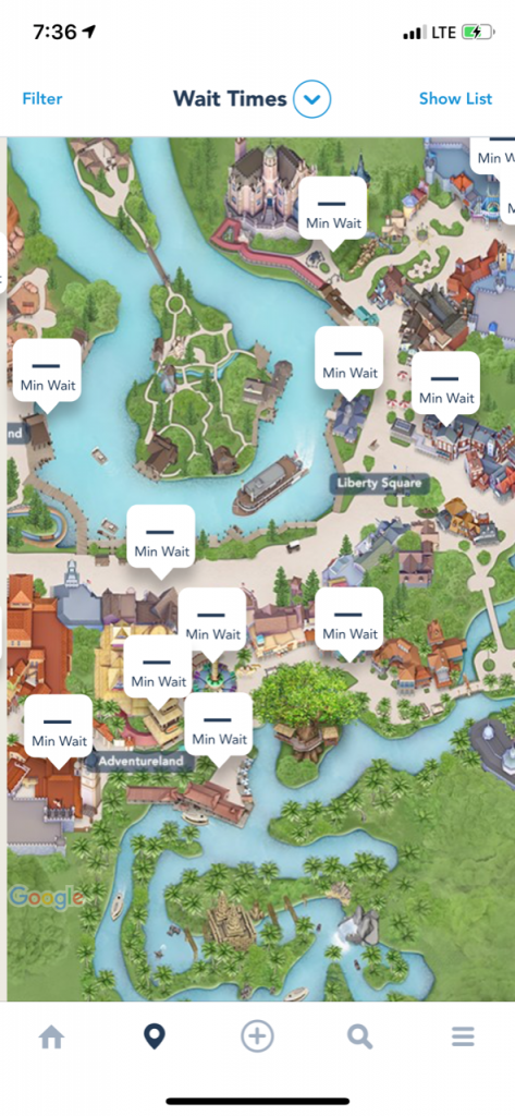 magic kingdom map 2022 printable