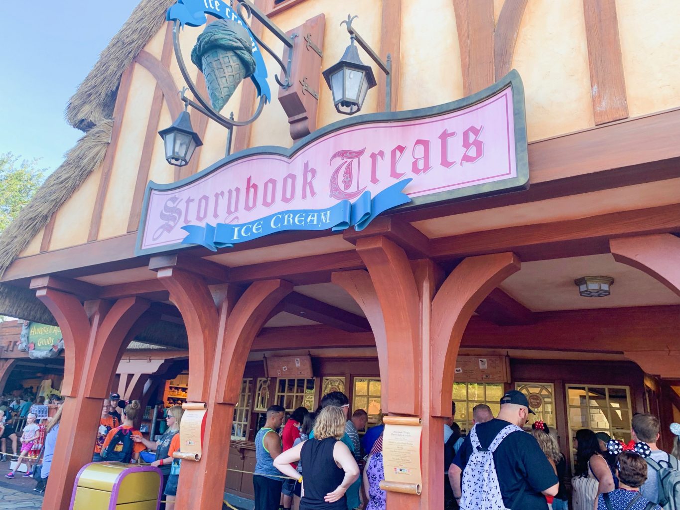 Outside the Storybook Treats, a Magic Kingdom Quick service restaurant 