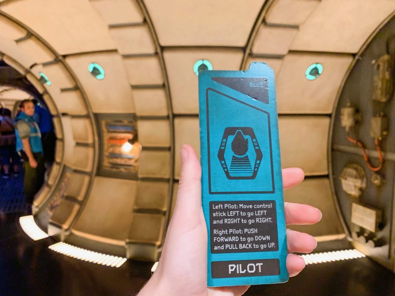 Pilot Card For Smugglers Run Disney ride