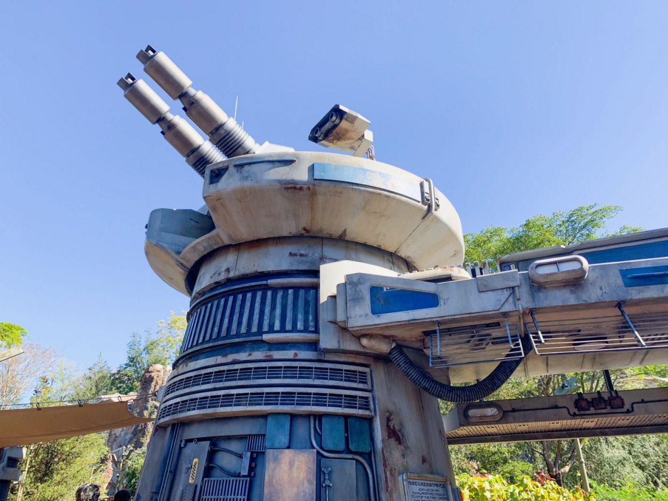 Entrance blaster to Rise Of The Resistance at Hollywood Studios