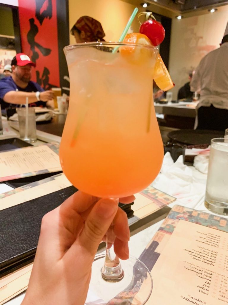 Tokyo Sunrise cocktail at Epcot