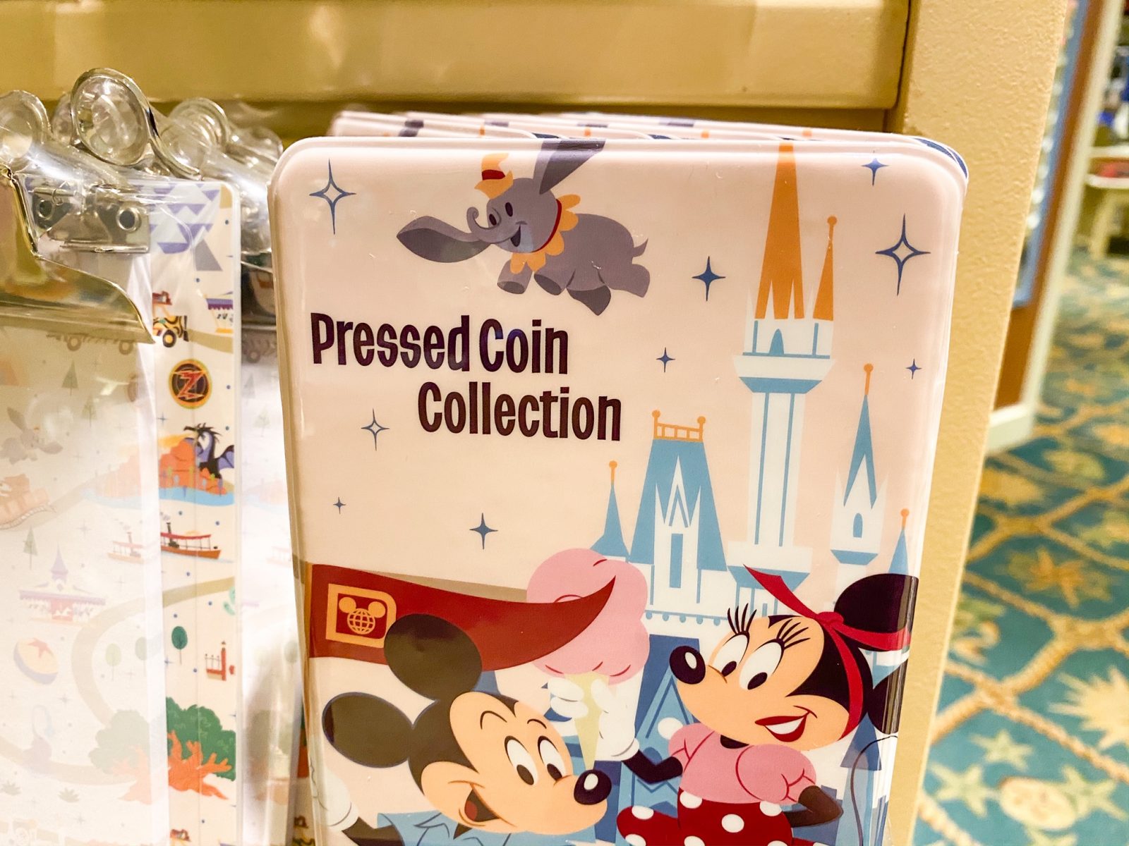 Disney Souvenirs Pressed Coin Book with Mickey and Minnie