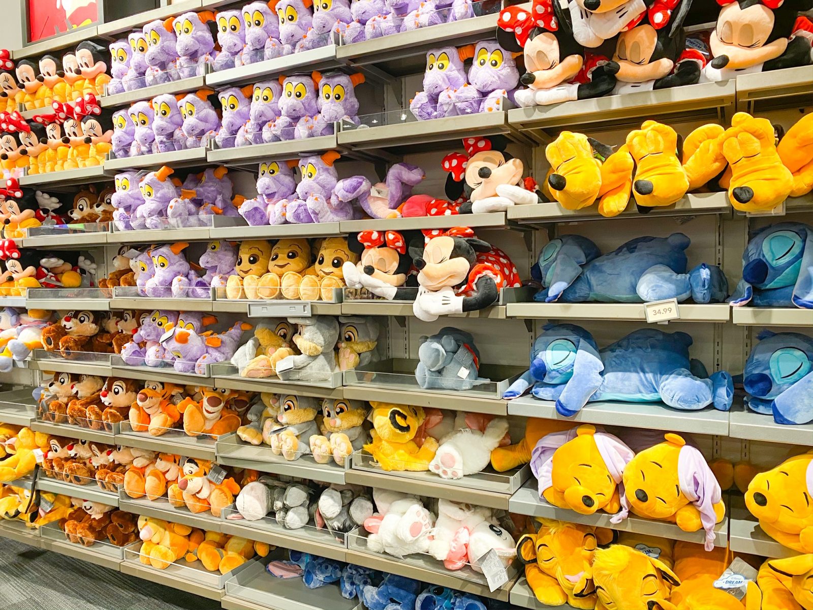 Disney Souvenirs Plush Toys on Wall