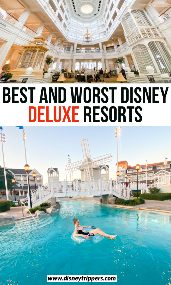 Best And Worst Disney Deluxe Resorts | 9 Best (And Worst!) Disney Deluxe Resorts | best deluxe hotel at Disney | luxury hotels at Disney world | disney travel tips | best hotels at Disney | where to stay at disney world | disney travel tips | best deluxe resorts on Disney property #disney