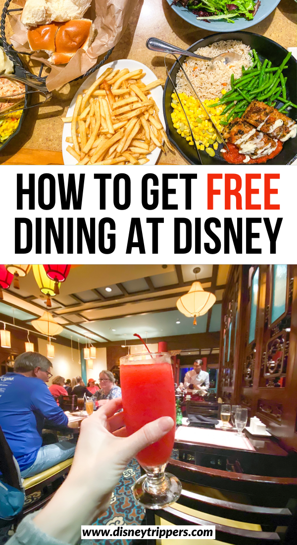 How To Get Free Dining At Disney World | How to Get Free Disney Dining | tips for finding free food at Disney World | Free Disney dining dates | disney dining plan tips | how to get the free disney dining plan #disney #free