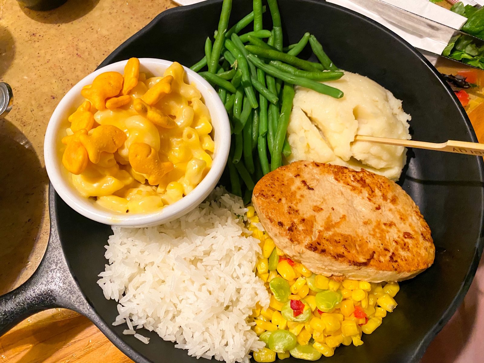 vegetarian and allergy dinner at Garden Grill Epcot