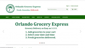 screenshot of orlando grocery express