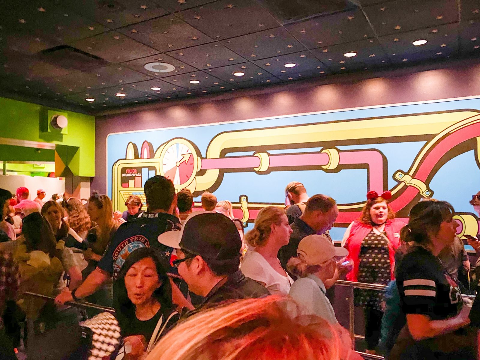 line for Buzz Lightyear Ride