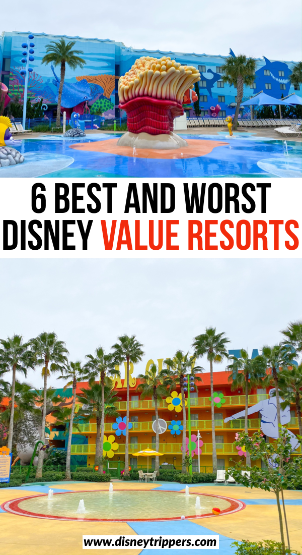 6 Best (And Worst) Disney Value Resorts | where to stay at disney world on a budget | tips for affordable Disney resorts | best disney resorts on a budget | value resorts at Disney world | tips for planning a trip to Disney world on a budget | disney travel tips #disney