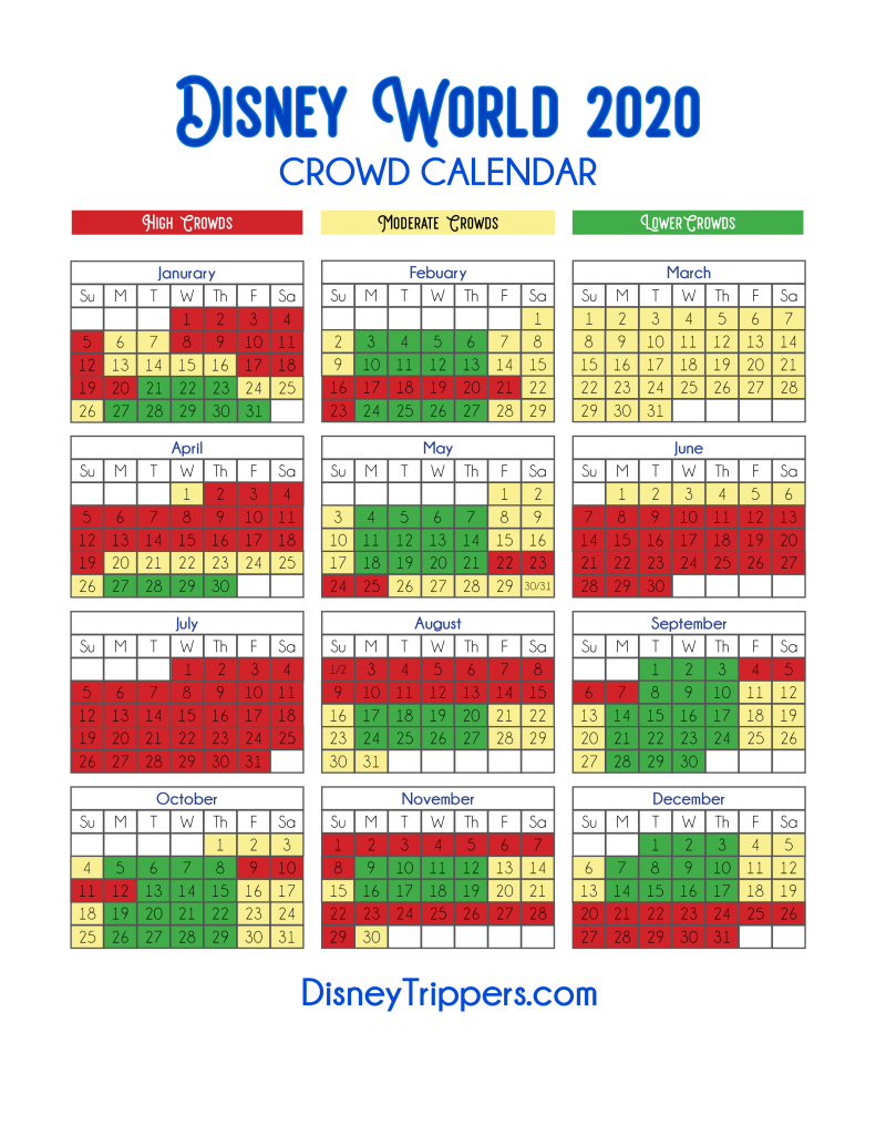 Disney Parks Crowd Calendar 2024 Darci Britney