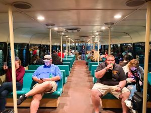 interior of Disney boat Disney transportation